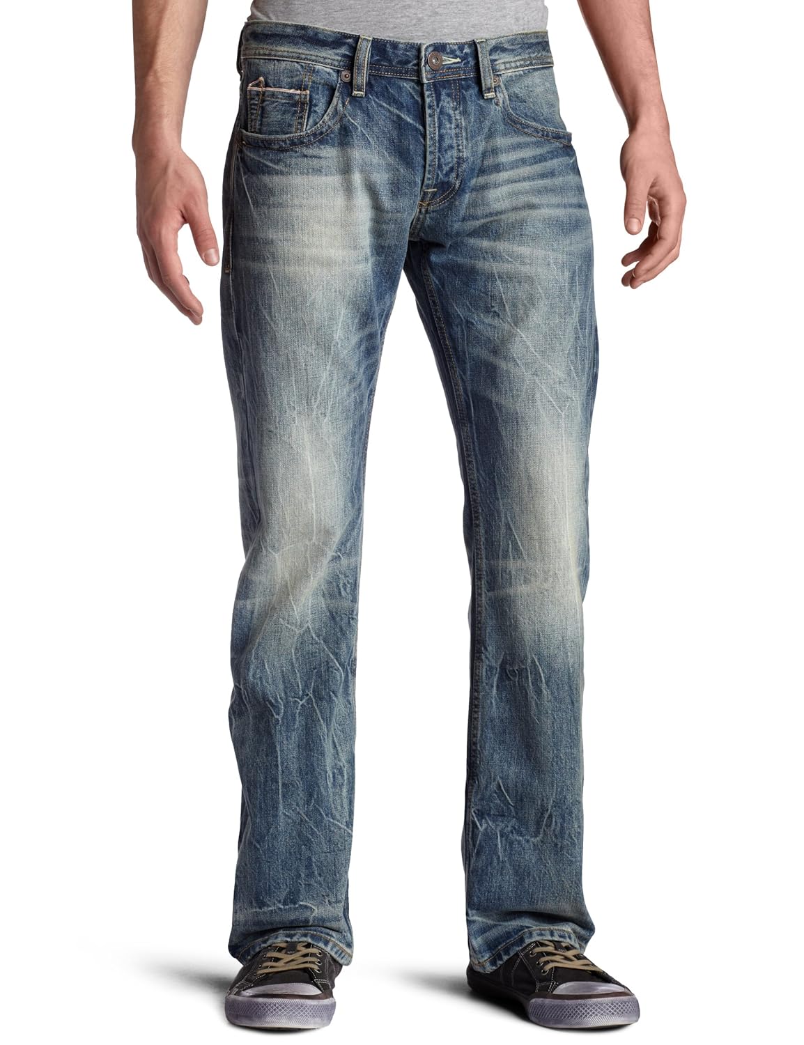 cult of individuality 男式 distressing hagen 直筒牛仔裤 浅蓝 36